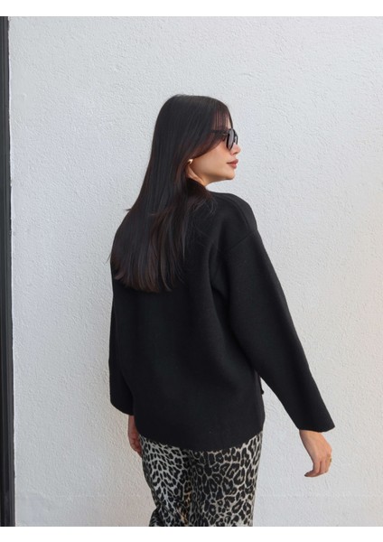 Dik Yaka Cepli Triko Hırka indirimleri