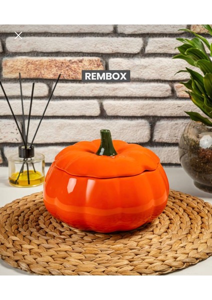 Dekoratif Büyük Boy Bal Kabağı Saklama Kabı - Baharatlık Şekerlik Obje fiyatları