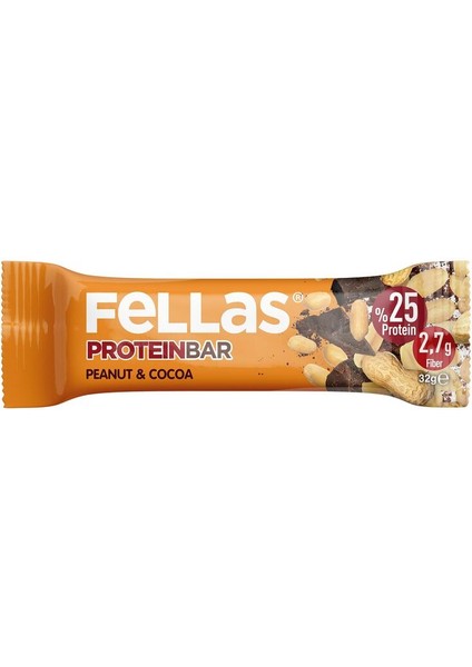 Fellas Protein Bar Yer Fıstıklı ve Kakaolu 32 g