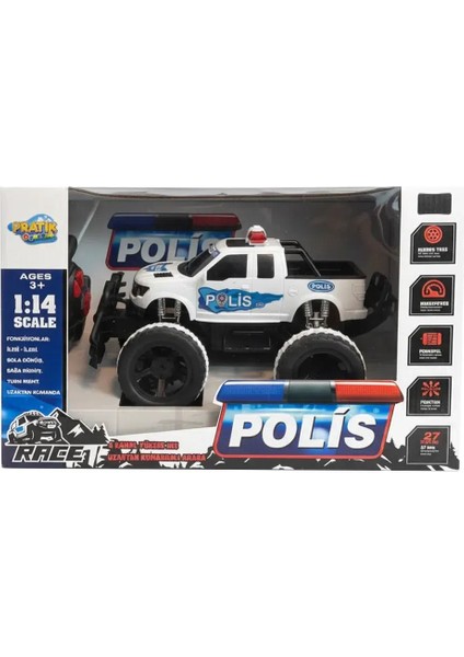 Uzaktan Kumandalı Full Fonksiyon Polis Jeep
