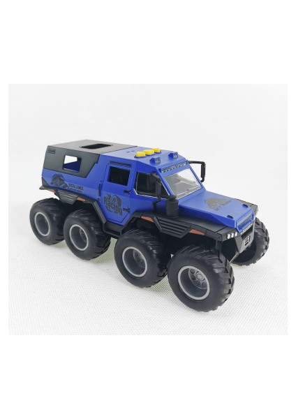 Oyuncak 8 Tekerlekli Kamyonet Model 1/24 Mavi Ses ve Işıklı