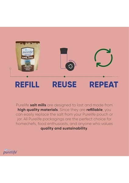 Purelife Anatolia Kristal Kaya Tuzu Granül 500 gr modelleri