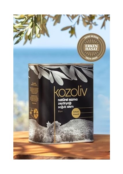 2024-25 Yeni Sezon Erken Hasat Soğuk Sıkım Zeytinyağı 2 Lt