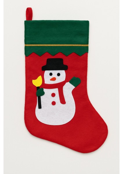 Keçeden Yılbaşı Çorabı Seti Üçlü Noel Baba Kardan Adam Ağaç Desenli Şömine Süsü Dekoratif Ürün indirimleri