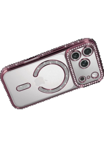 Apple iPhone 17 Pro Joke Simli Magneticsafe Kılıf - PEMBE-(5796) fiyatları