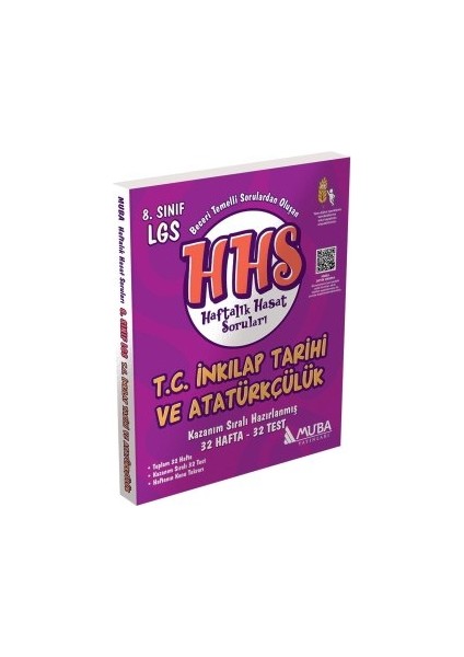 8. Sınıf LGS T.C. İnkılap Tarihi ve Atatürkçülük HHS Haftalık Hasat Soruları fiyatları