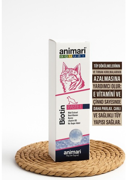 Biotin(Kediler Için Tüy ve Deri Bakımına Katkıdabulunan Biotinli Malt Paste)