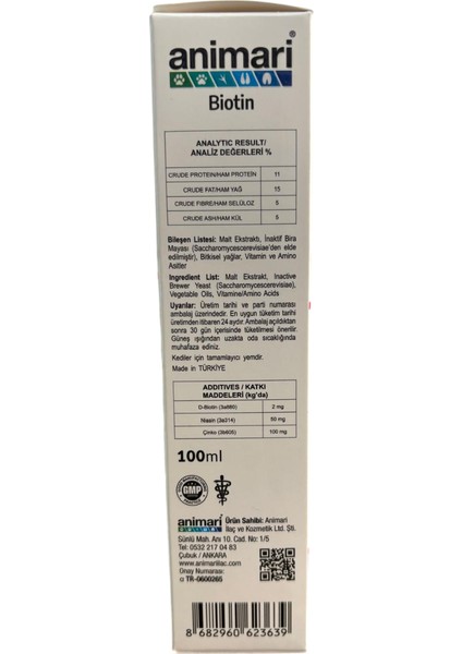 Biotin(Kediler Için Tüy ve Deri Bakımına Katkıdabulunan Biotinli Malt Paste) fırsatları