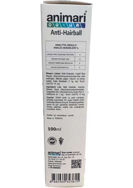 Anti-Hairball ( Kedi Tüy Yumağını Önleyici Macunu) fırsatları