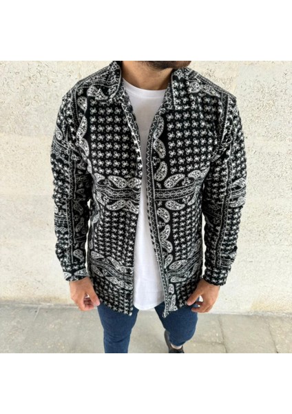 Erkek Polar Fermuarlı Sweatshirt – Kapüşonsuz, Cepli, Yumuşak Dokulu, Oversize Rahat Kalıp, Kışlık Sıcak Tutan Fermuarlı Üst - Siyah fiyatları