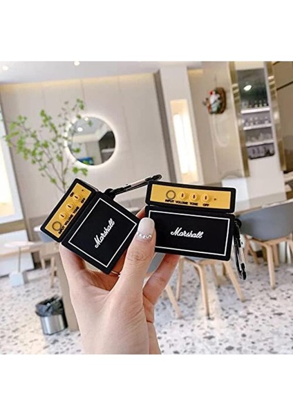 Airpods Pro 3. Nesil Uyumlu Sevimli Retro Hoparlör Marshal Figürlü Darbe Önleyici Kulaklık Koruma Kılıfı indirimleri