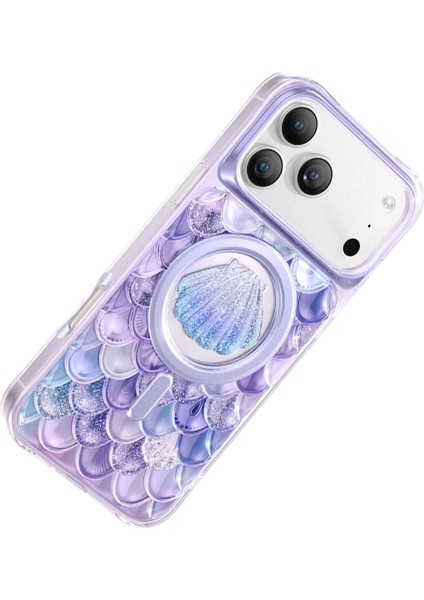 iPhone 17 Pro Uyumlu Kılıf 3D Tasarım Göz Alıcı Parlaklık Iceland Simli Magsafe Kapak fırsatları