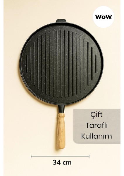 Gözleme & Krep Tavası 36 cm – Büyük Boy Yanmaz Yapışmaz fiyatları