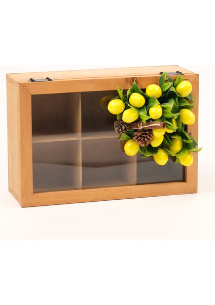 6 Bölmeli Çay Kutusu Limonlu