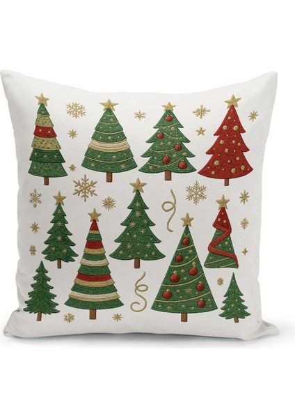 Yılbaşı Serisi Çift Tarafı Dijital Baskılı 4'lü Kırlent Kılıfı Seti (Christmas Noel Cushion Cover) modelleri