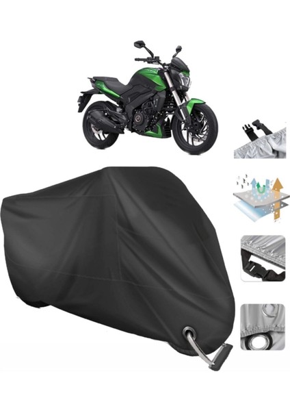 Bajaj Dominar 400 Ug Motosiklet Branda (Bağlantı, Kilit Uyumlu)-Siyah