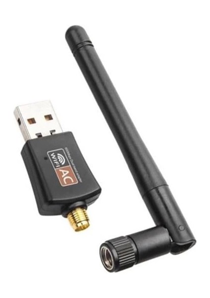 Mini Modem Nano Antenli Kablosuz 600 Mbps USB 20 Kablosuz Ağ Dağıtıcı Alıcı Wireless Adaptör ( Lisinya )