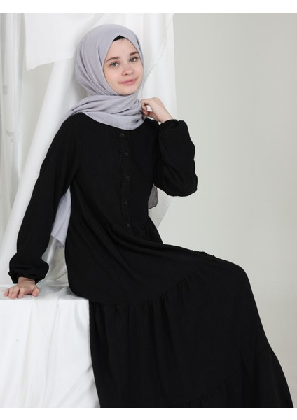 Elara Kız Çocuk Kadife Elbise Siyah fırsatları