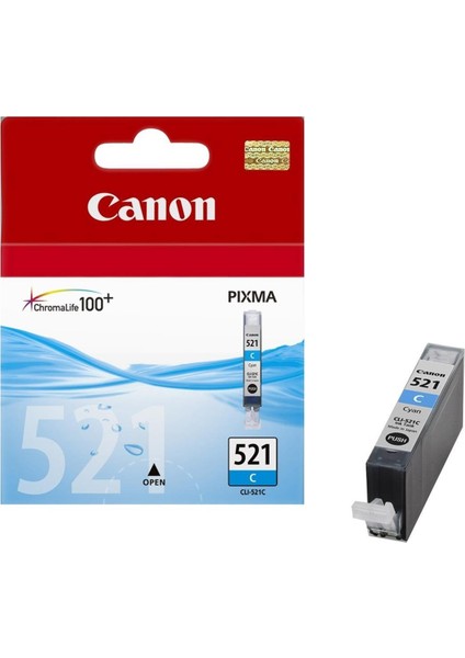 CLI-521C Cyan Mavi Mürekkep Kartuş MP260-540-550-560-620-630 MX860-870