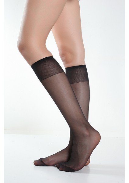 Likralı Dizaltı Çorap 5'li Paket indirimleri