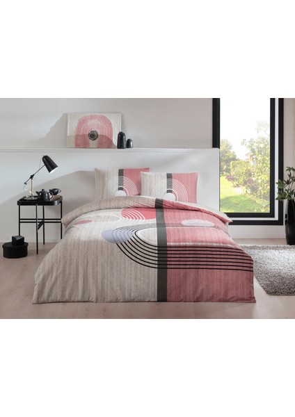 Ranforce Çift Kişilik Nevresim Takımı Lastikli Çarşaf 160X200CM