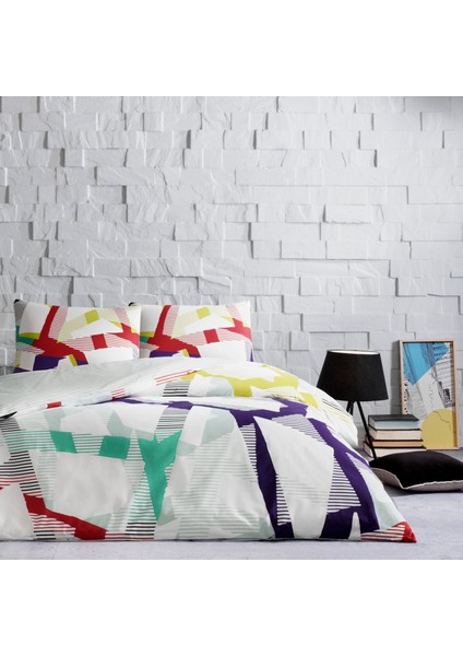 Ranforce Çift Kişilik Nevresim Takımı Lastikli Çarşaf 160X200CM