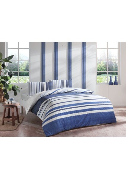 Ranforce Çift Kişilik Nevresim Takımı Lastikli Çarşaf 160X200CM