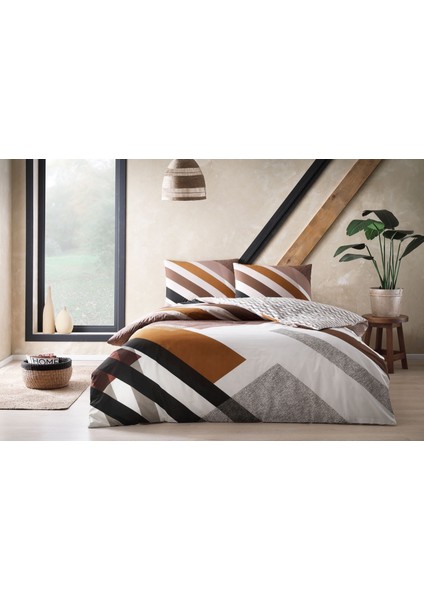 Ranforce Çift Kişilik Nevresim Takımı Lastikli Çarşaf 160X200CM