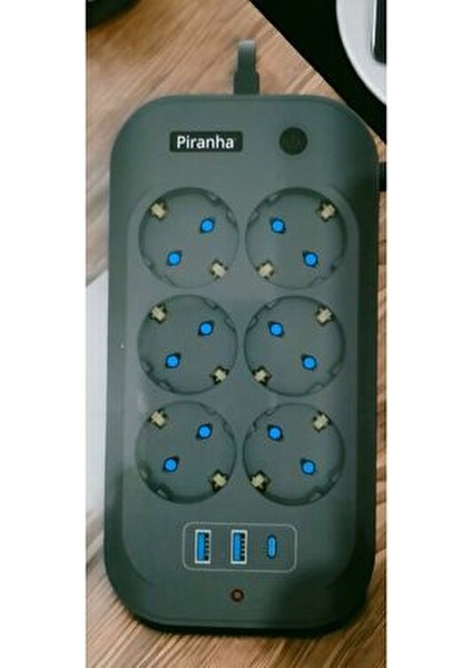 Akım Korumalı Uzatma Kablosu 2 m 6 Prizli USB Portlu Çocuk Koruma Özellikli modelleri