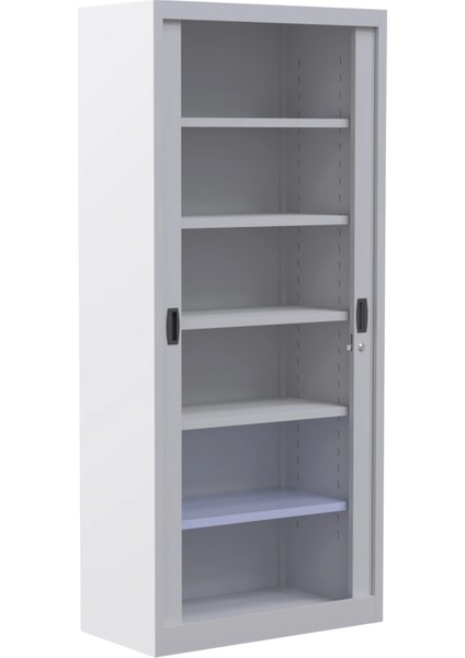 Sürgülü Kapaklı Metal Ayakkabılık – Geniş Raflı Kiler & Arşiv Dolabı fırsatları