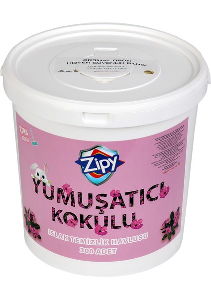 Yumuşatıcı Kokulu Ev Temizlik Islak Kova Mendil 300 Adet modelleri