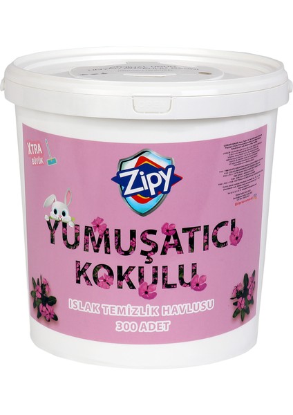 Yumuşatıcı Kokulu Ev Temizlik Islak Kova Mendil 300 Adet fırsatları