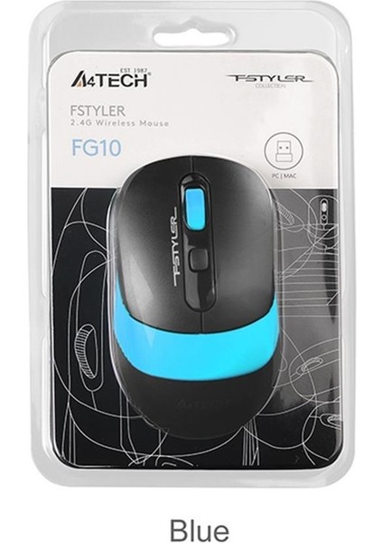 A4 Tech FG10 Mavi Nano Kablosuz Optik 2000 Dpı Mouse