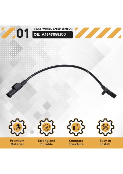 Mercedes Benz Için Araba Abs Sensörü Arka Tekerlek Hız Sensörü A1649058300 (Yurt Dışından) fırsatları