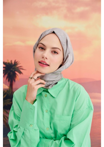 Kazayağı Italyan Jakar Ipekli Şal Füme fiyatları