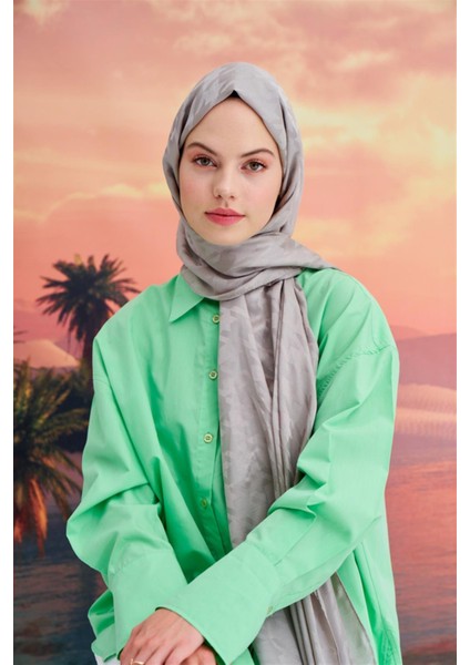 Kazayağı Italyan Jakar Ipekli Şal Füme modelleri