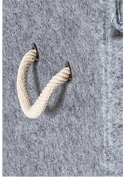 Keçe Kapaklı Mega Kutu Çamaşır Sepeti Eşya Saklama Kutusu Gri fırsatları