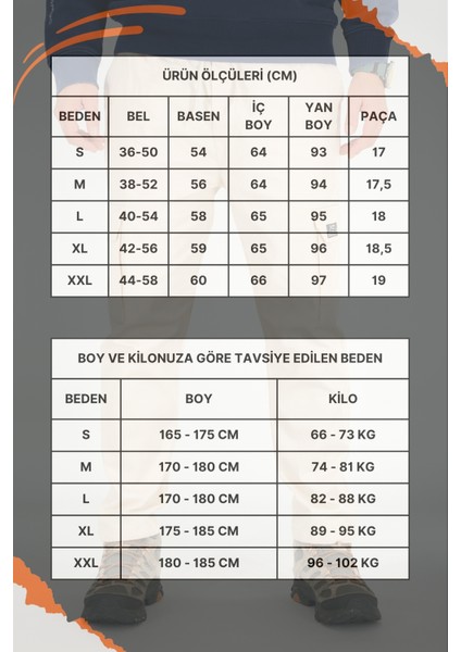 Erkek Bej Kargo Cepli Pantolon Rahat Kesim Pamuklu Lastikli Bel fırsatları