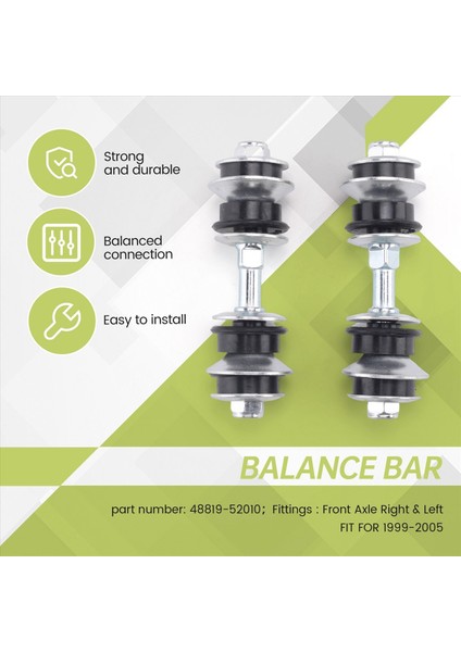 Toyota Için 2 Adet Araba Dengeleyici Bağlantı Kiti Sallanma Çubuğu Bağlantı Seti (Yurt Dışından) indirimleri