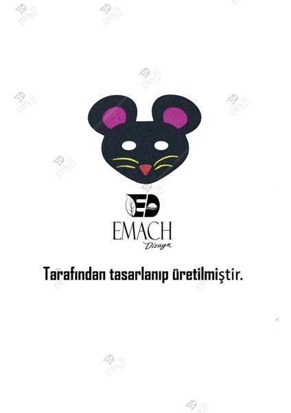 Fare Maske Kaliteli Keçe Hayvan Figürlü Maske indirimleri