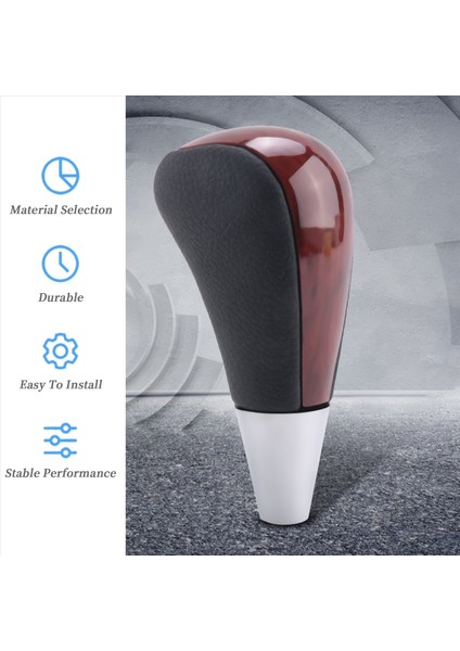 Toyota Için Ahşap Desenli Vites Topuzu Vites Kolu Başlığı, Siyah (Yurt Dışından) fırsatları