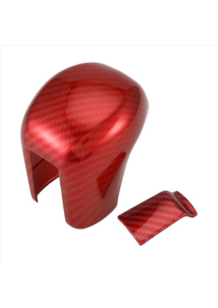 Vites Topuzu Kapağı Abs Kırmızı Karbon Fiber Vites Kolu Kaplaması (Yurt Dışından)