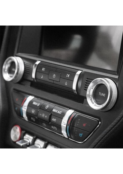 Ford Mustang 15-20 Gümüş Orta Konsol Ses Düğmesi Halkası Iç Mekan (Yurt Dışından) fırsatları