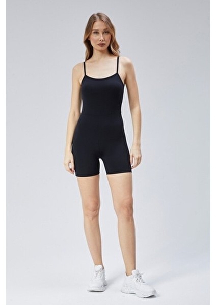 Kadın Sırtı Açık Spor Comfortlux Kısa Tulum