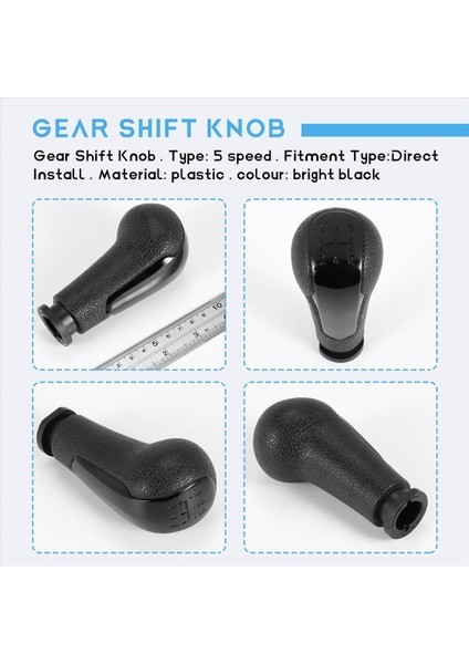 Chevrolet Spark 11-16 Parlak Siyah Için 5 Hızlı Vites Kolu Kolu (Yurt Dışından) indirimleri