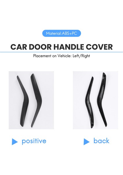 Bmw X1 E84 2010-2016 Siyah Için Araç Sol/sağ Iç Kapı Kolu Kılıfı (Yurt Dışından) fırsatları