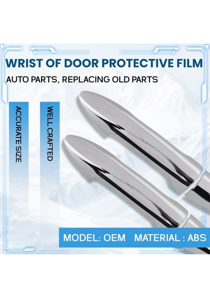 Kia K2 Rio 3 Sedan 2011-2015 Araç Krom Kapı Kolu Kapağı Çıkartması (Yurt Dışından) indirimleri