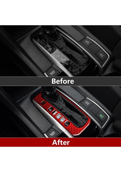 Honda Civic 10. Nesil (Lhd) Için Vites Paneli Kapağı Süs Dekorasyonu (Yurt Dışından) modelleri