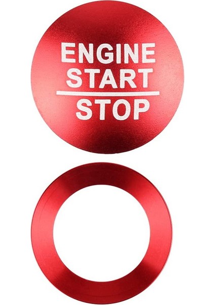 Jeep Grand Cherokee Için Kırmızı Araç Motoru Çalıştırma Durdurma Düğmesi Kapağı Döşemesi (Yurt Dışından)