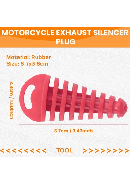 Motosiklet 2-4 Zamanlı Kırmızı Susturucu Borusu Egzoz Susturucu Tapası (Yurt Dışından) fırsatları